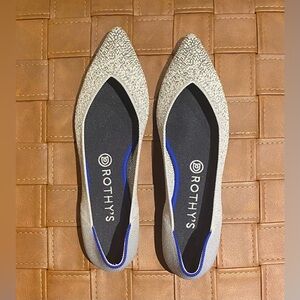 Rothy's Pearl Metallic Points 9